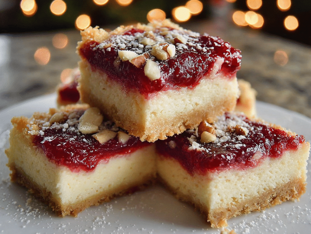 Christmas Cheesecake Bars