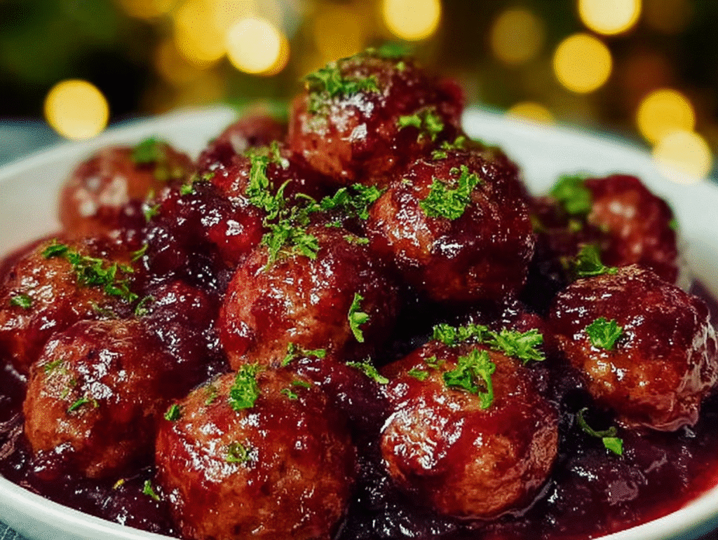 Christmas Cranberry Meatballs