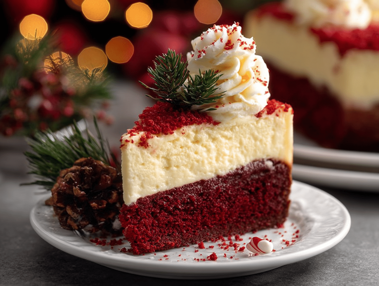 Christmas Red Velvet Cheesecake Recipe