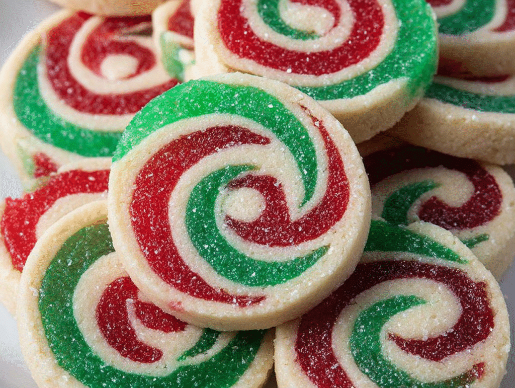 Christmas Swirl Pinwheel Cookies