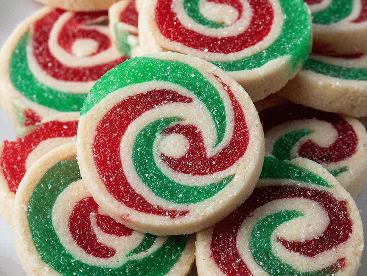 Christmas Swirl Pinwheel Cookies
