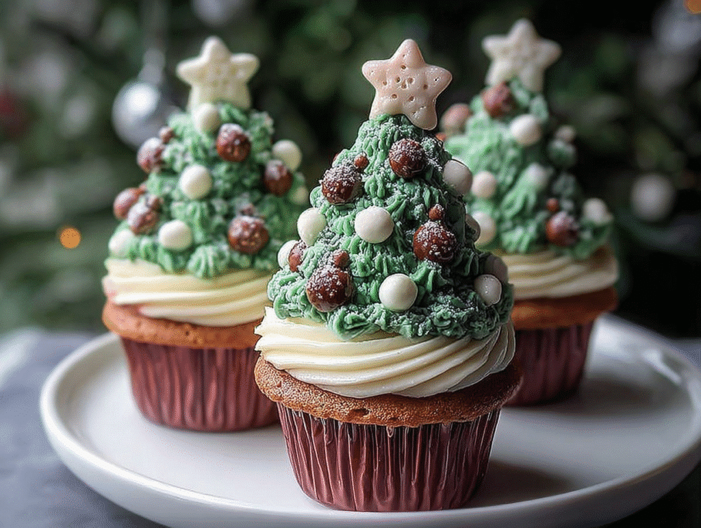 Christmas Tree Cupcake