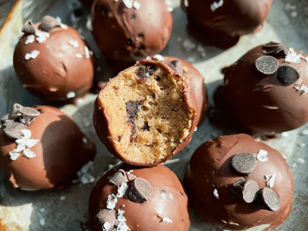 Cookie Dough Protein Balls (Paleo, Vegan, Nut Free)