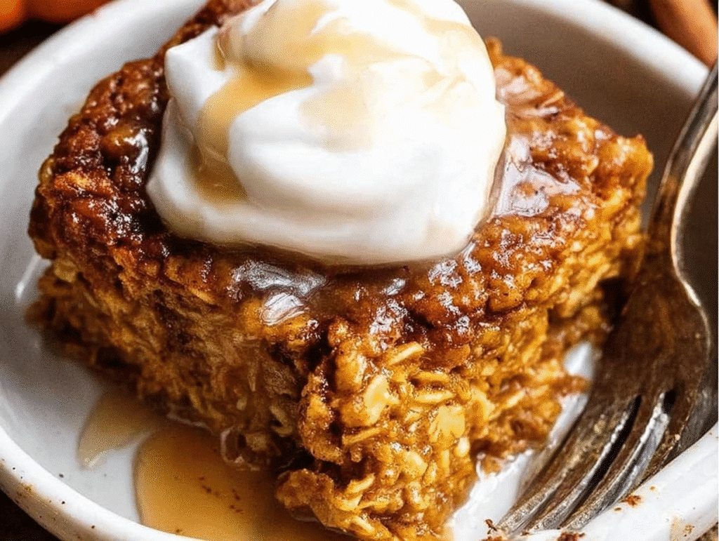 Cozy Pumpkin Baked Oatmeal