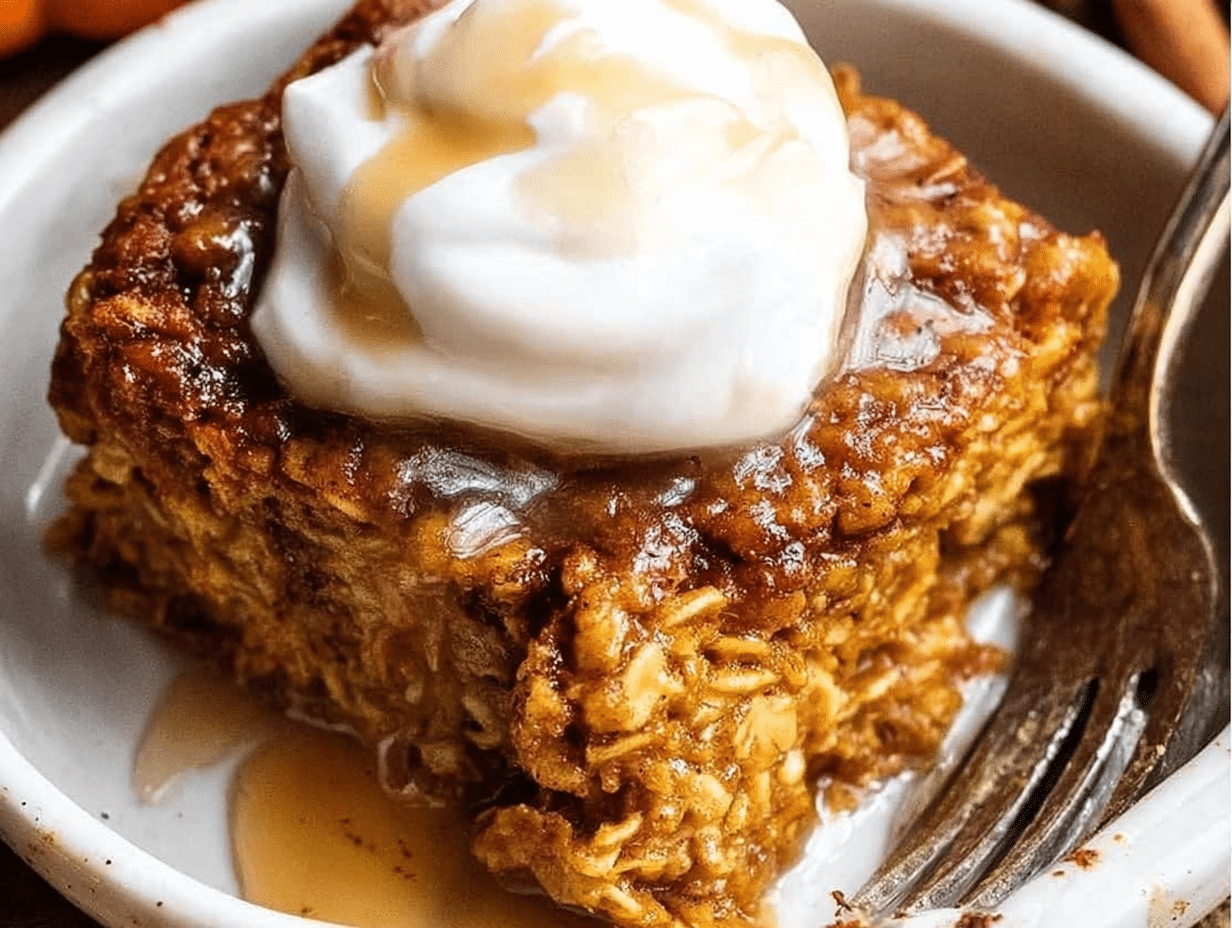 Cozy Pumpkin Baked Oatmeal