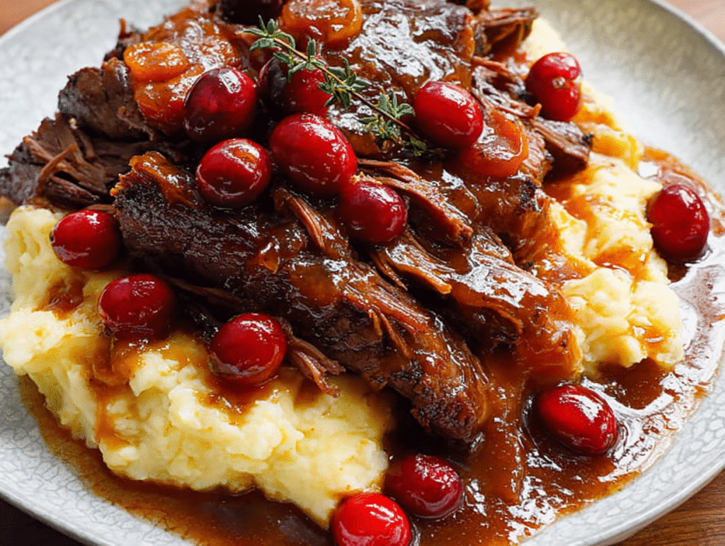 Cranberry Balsamic Roast Beef