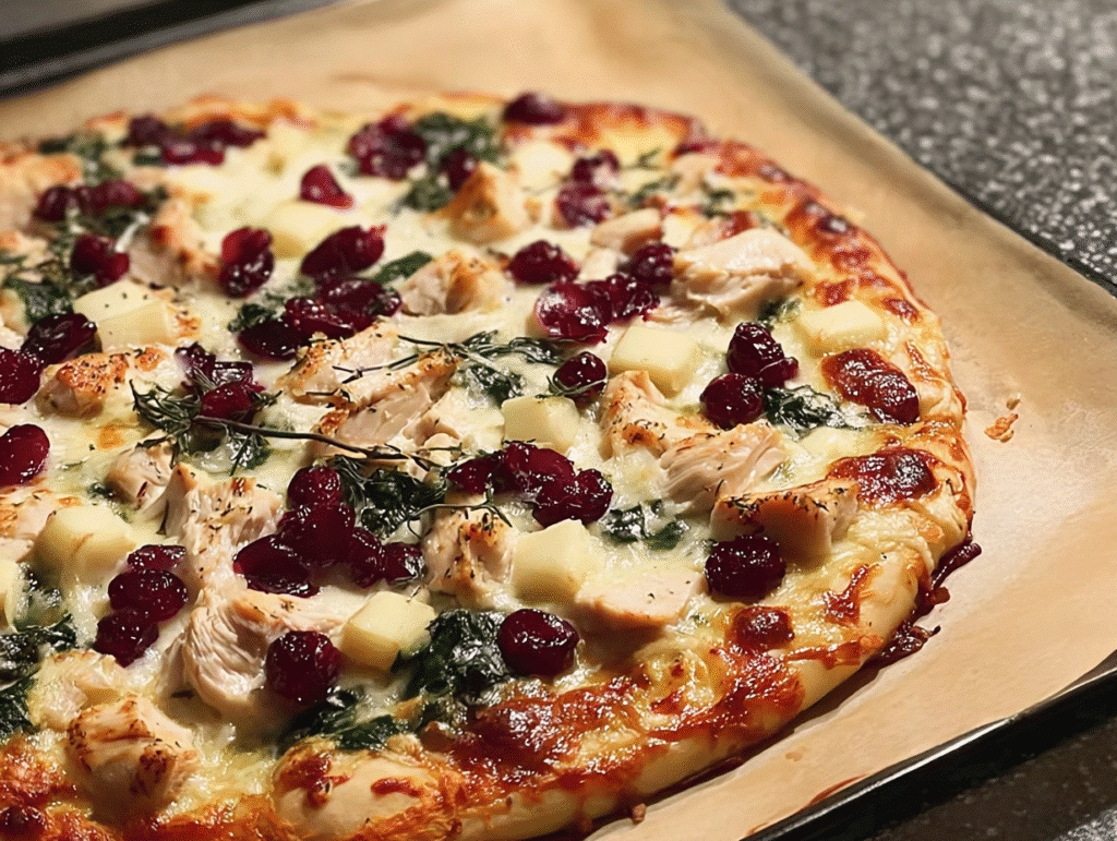 Cranberry Chicken & Brie Pizza