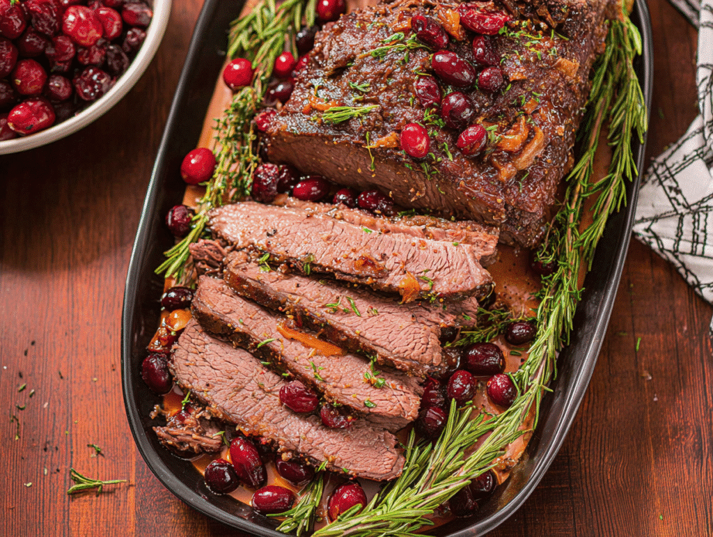 Cranberry Holiday Beef Brisket