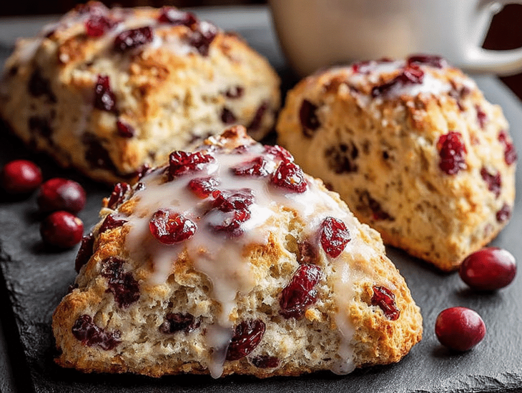 Cranberry Orange Maple Scones