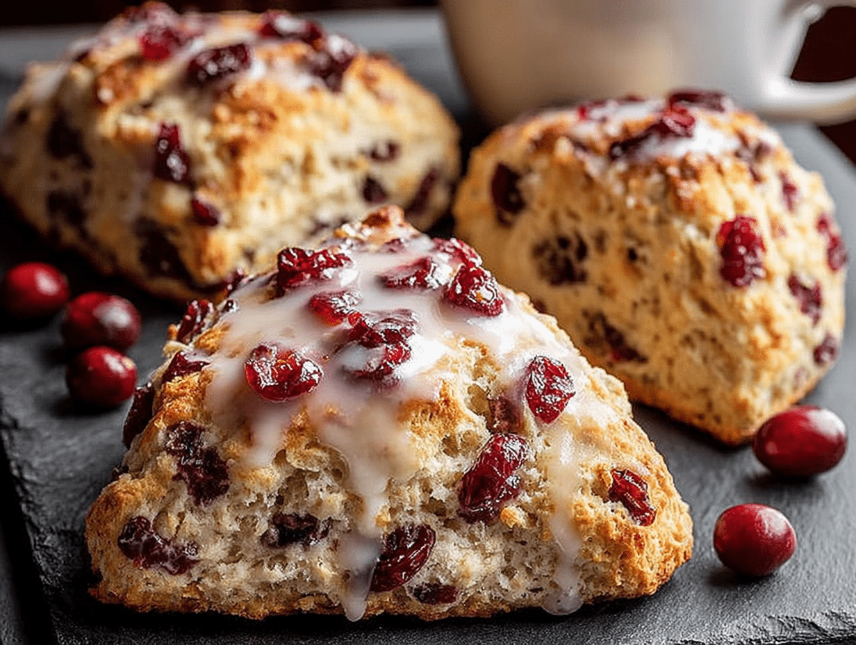 Cranberry Orange Maple Scones