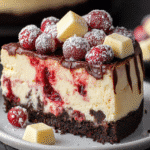 Cranberry White Chocolate Cheesecake