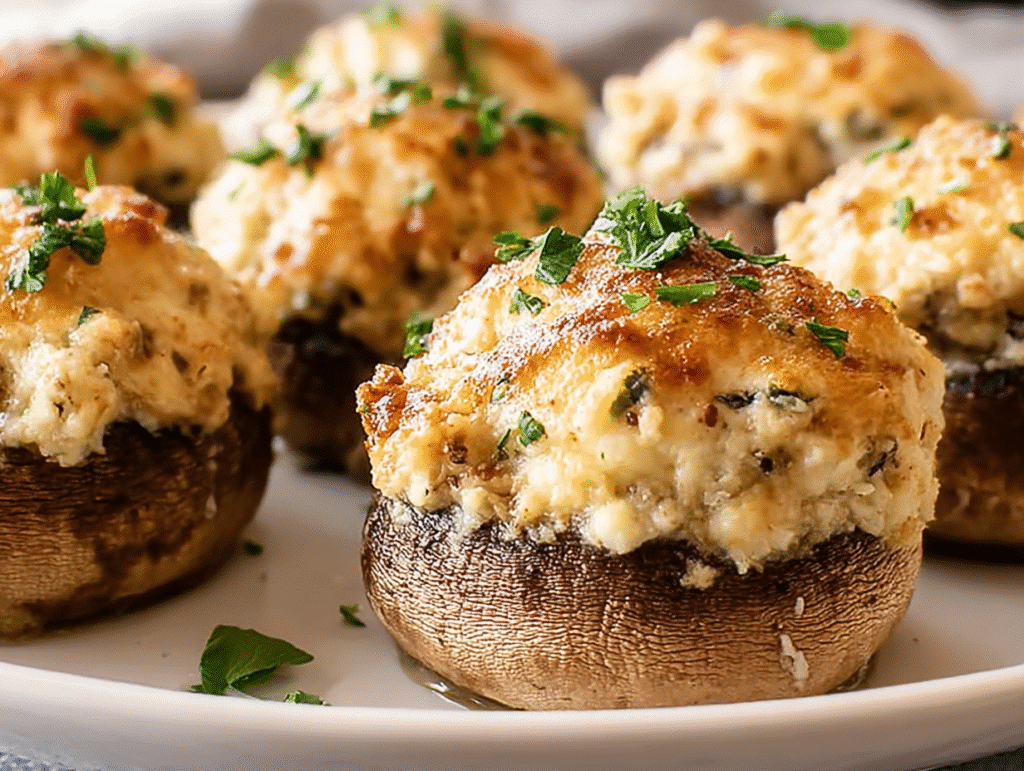 Cream Cheese Stuffed Mushrooms