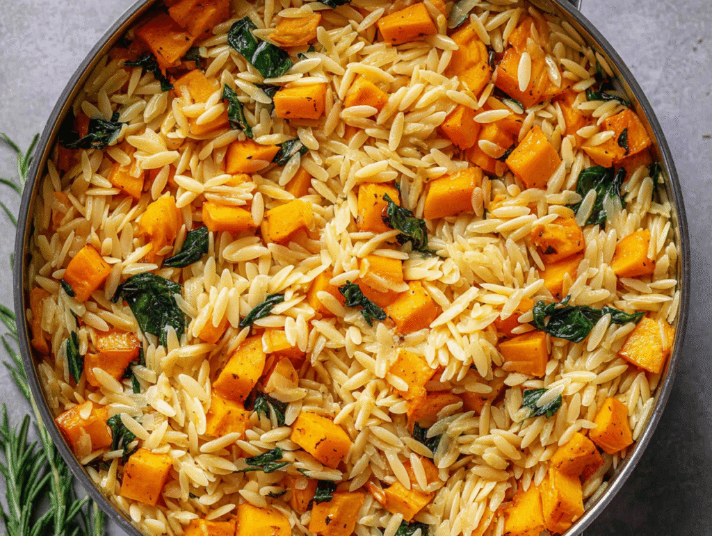 Creamy Butternut Squash Orzo