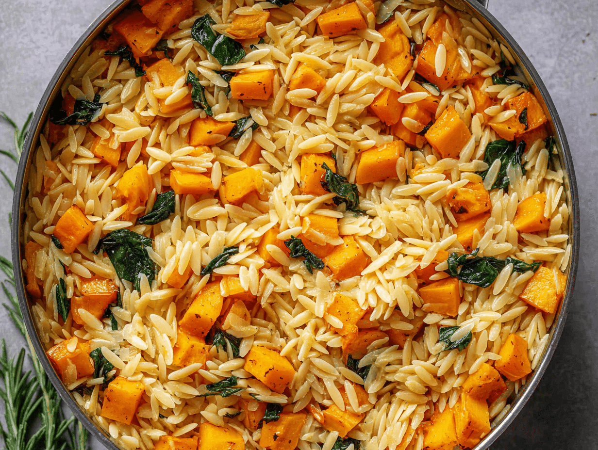 Creamy Butternut Squash Orzo