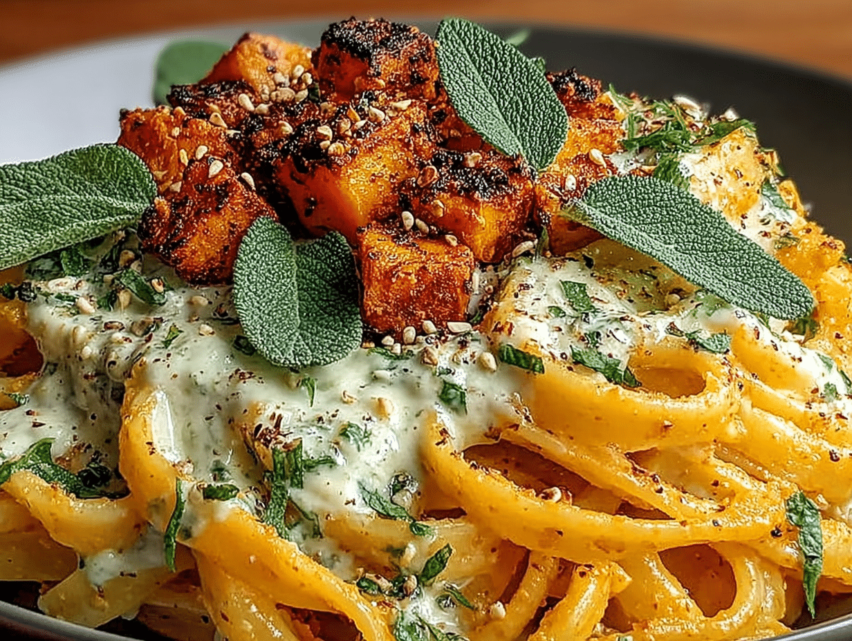 Creamy Butternut Squash & Sage Pasta