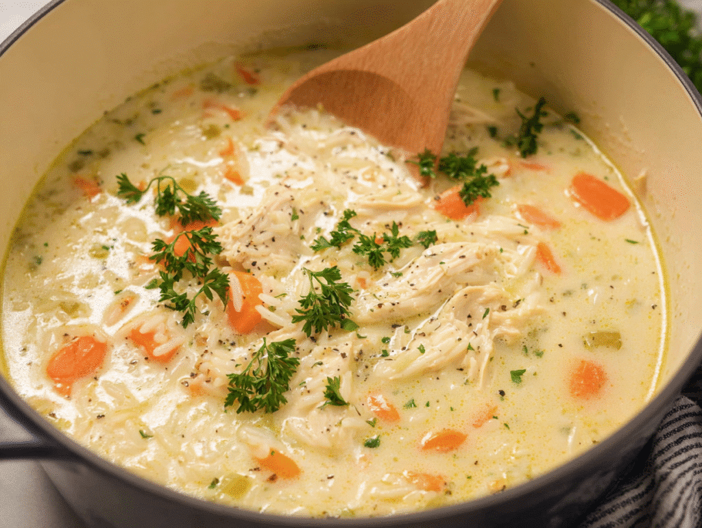 Creamy Chicken and Rice Soup