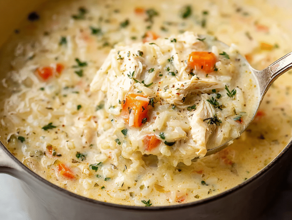 Creamy Chicken and Rice Soup
