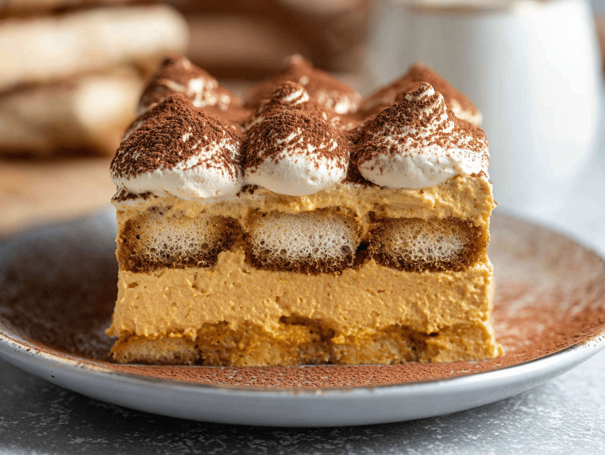 Creamy Pumpkin Tiramisu