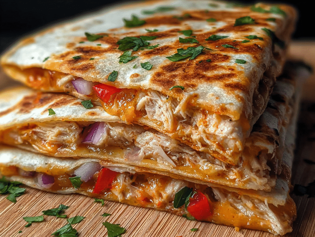 Crispy Chicken Quesadillas