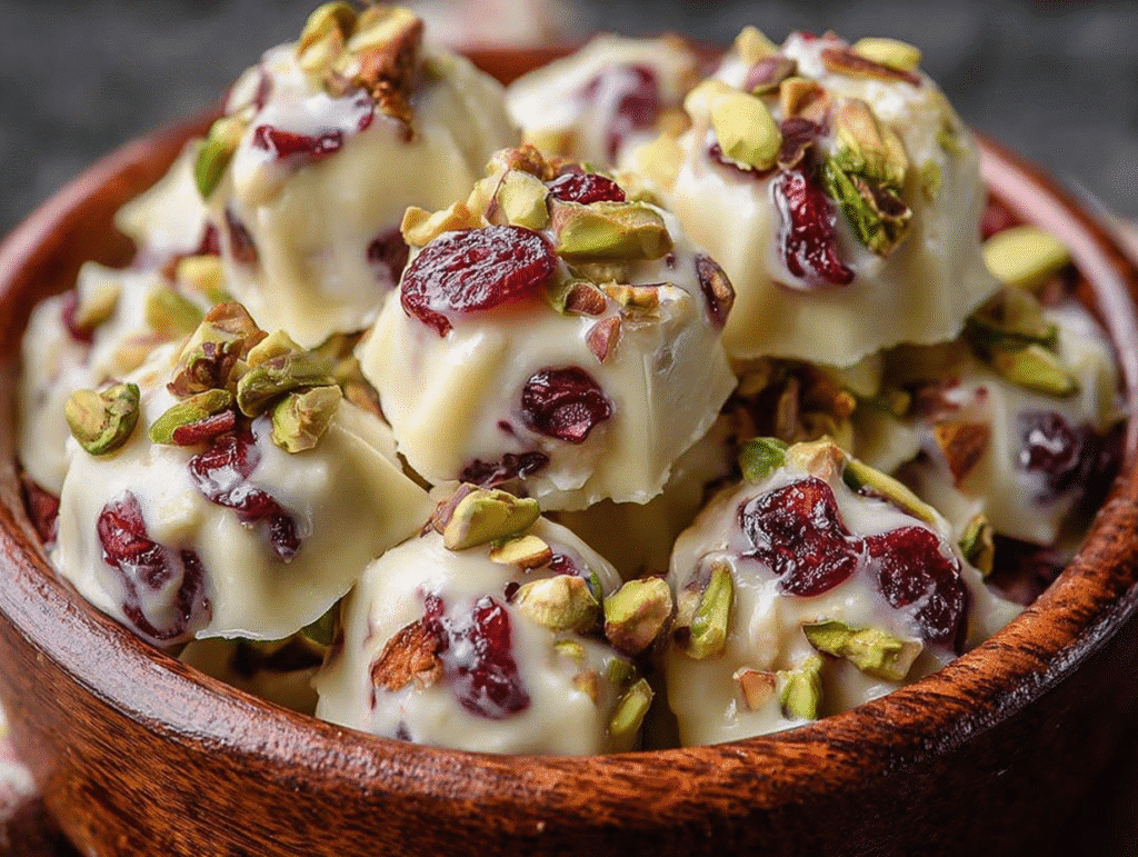 Crockpot White Chocolate Pistachio Cranberry