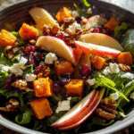 Crunchy Fall Apple Salad with Maple Vinaigrette