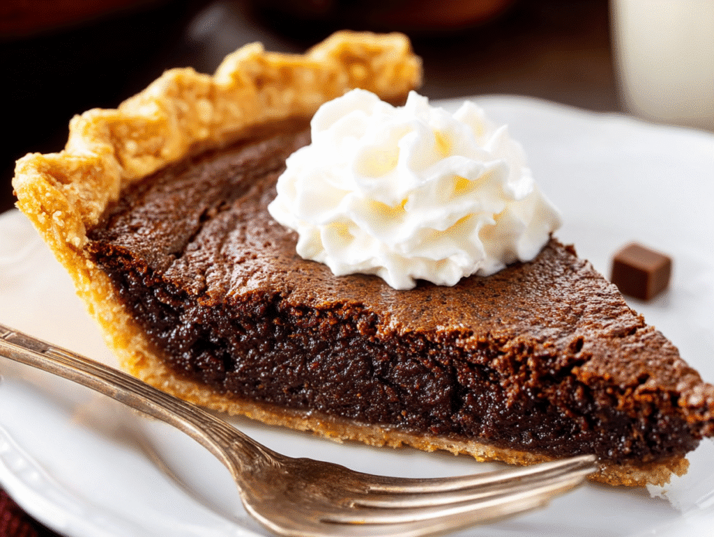 Dark Chocolate Chess Pie