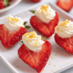 Deviled Strawberries with a Cheesecake Filling