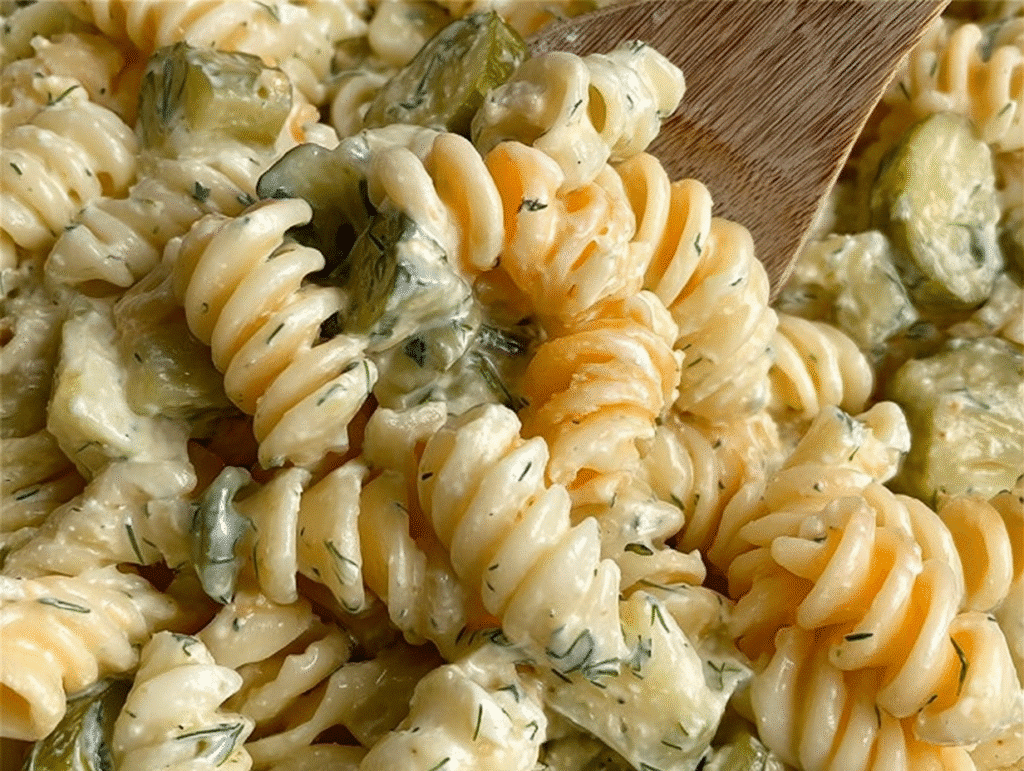 Dill Pickle Pasta Salad