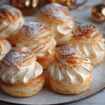Dreamy Eggnog Cream Puffs Holiday Delight