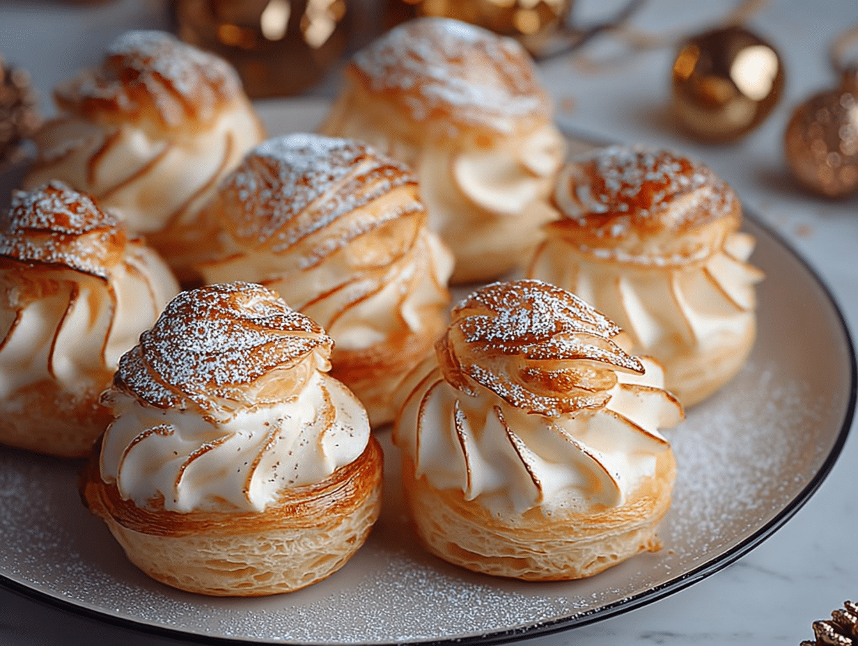 Dreamy Eggnog Cream Puffs Holiday Delight