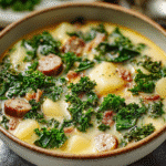 Easy Cauliflower Sausage Kale Soup