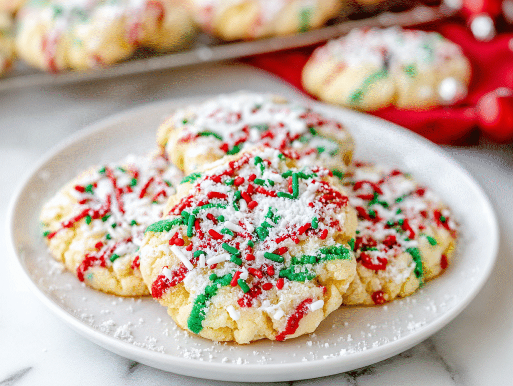 Easy Christmas Gooey Butter Cookies