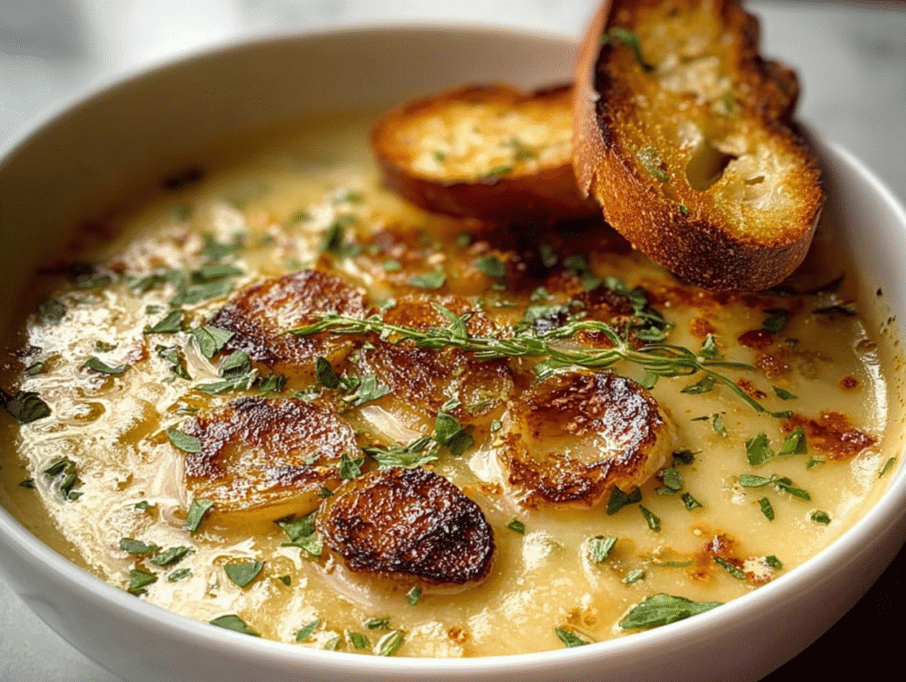 Easy Country French Garlic Soup