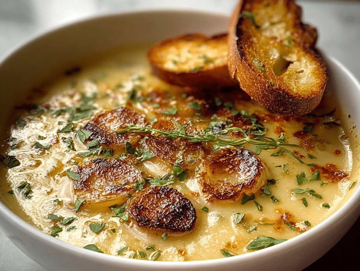 Easy Country French Garlic Soup
