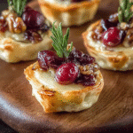 Easy Cranberry Brie Bites