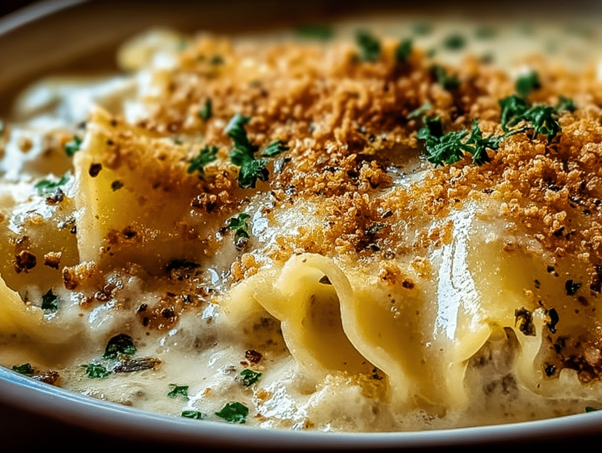 Easy Decadent Creamy Alfredo Lasagna Soup