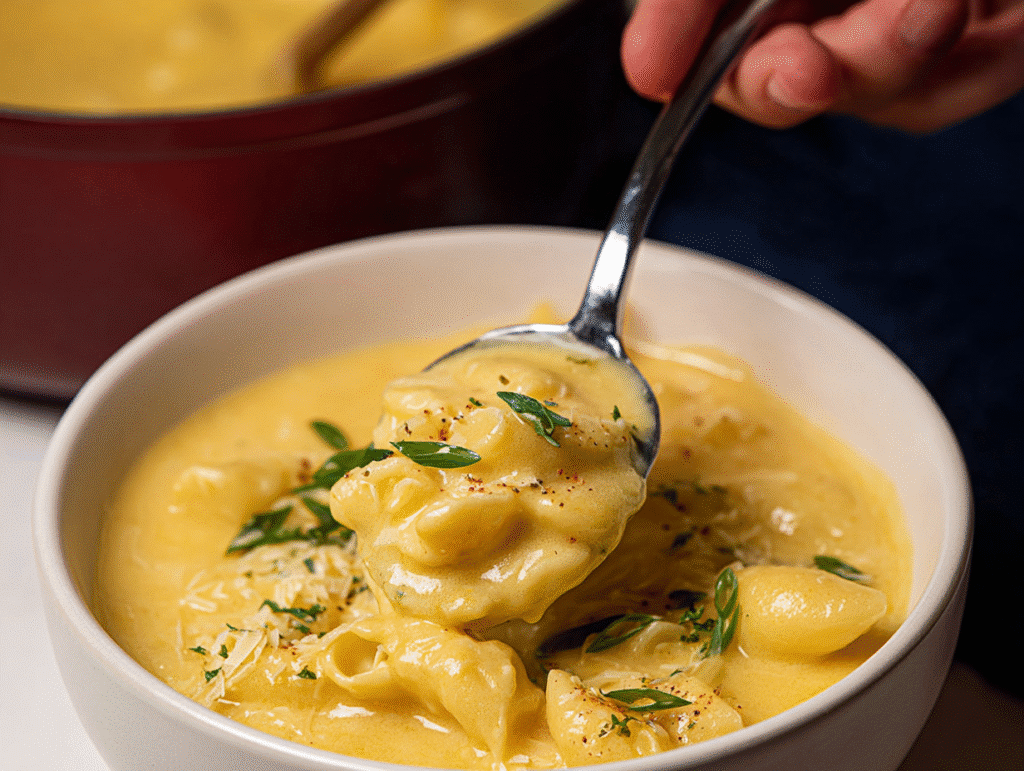 Easy Mac and Cheese Soup