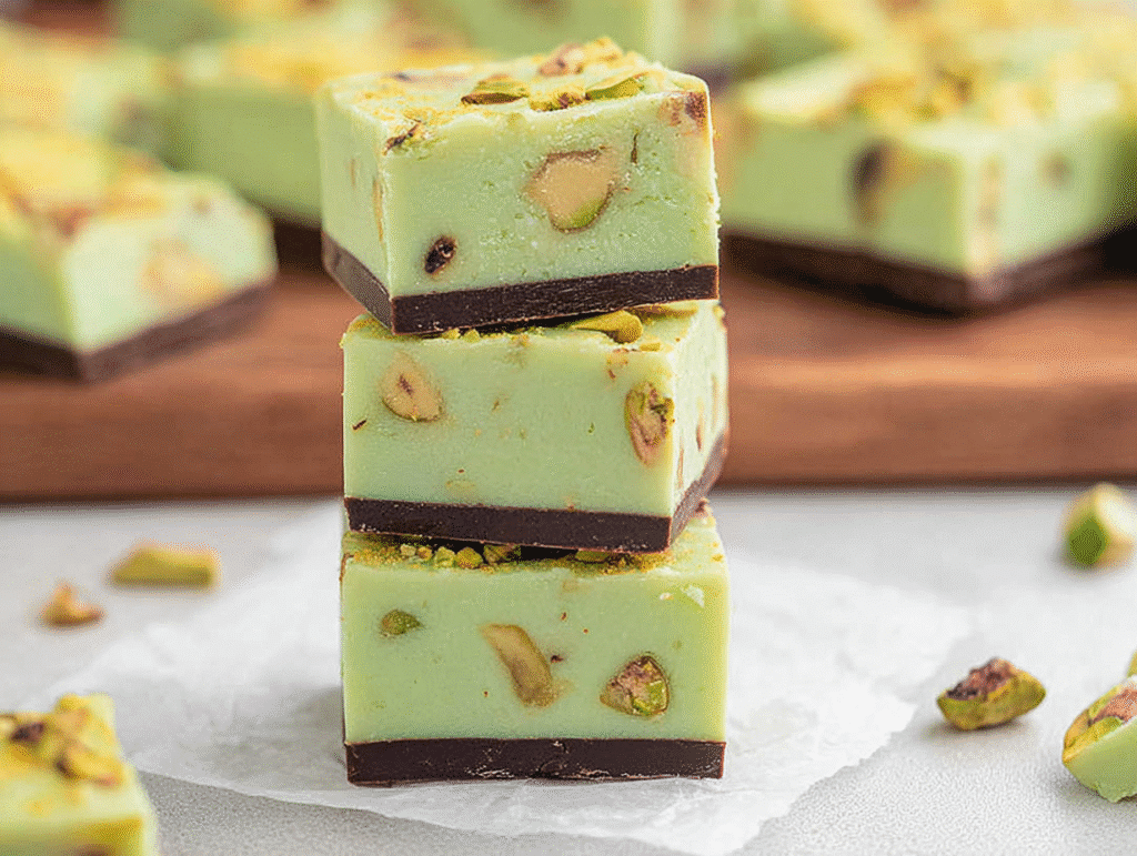 Easy Microwave Pistachio Fudge