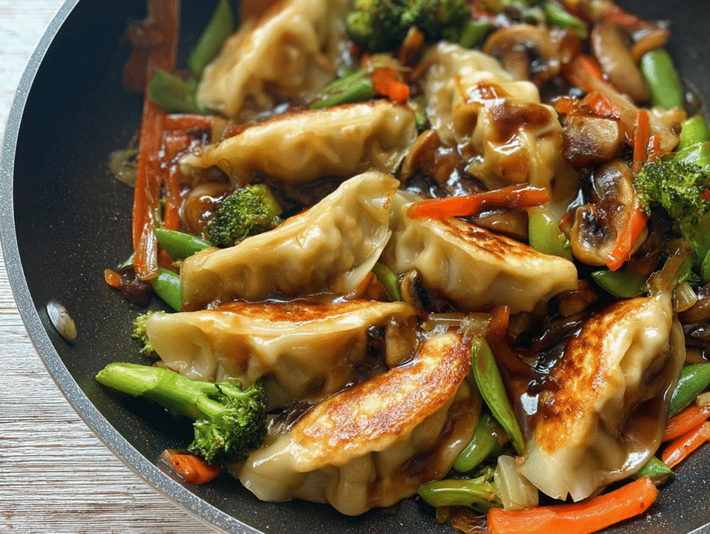Easy Potsticker Stir Fry