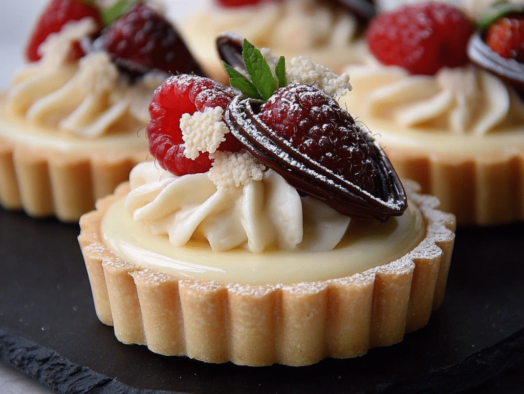 Elegant White Chocolate Mousse Tartlets