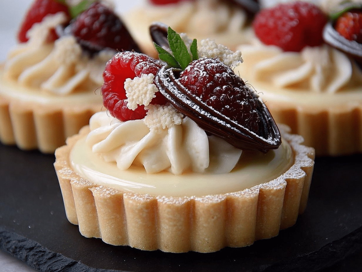 Elegant White Chocolate Mousse Tartlets