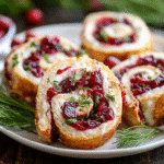 Festive Christmas Cranberry Roll Ups
