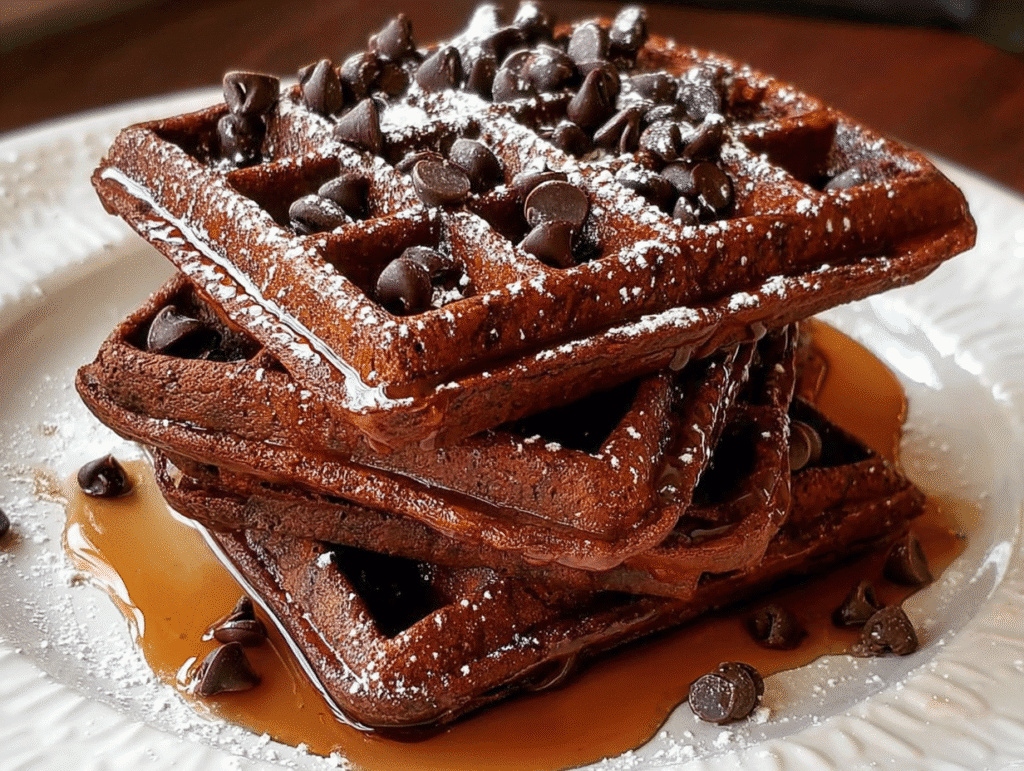 Fudgy Brownie Waffles