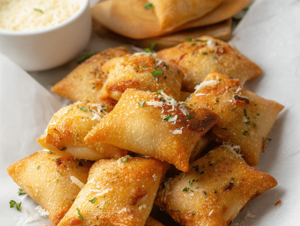 Garlic Parmesan Pizza Rolls