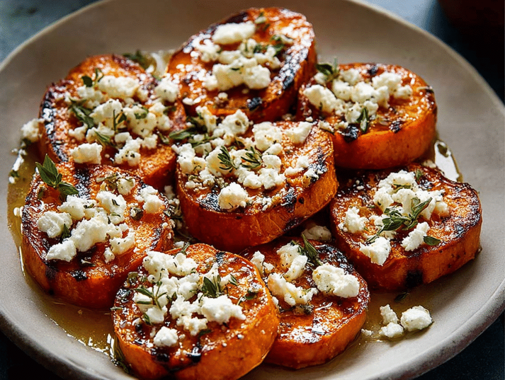 Gourmet Honey Feta Sweet Potato Rounds