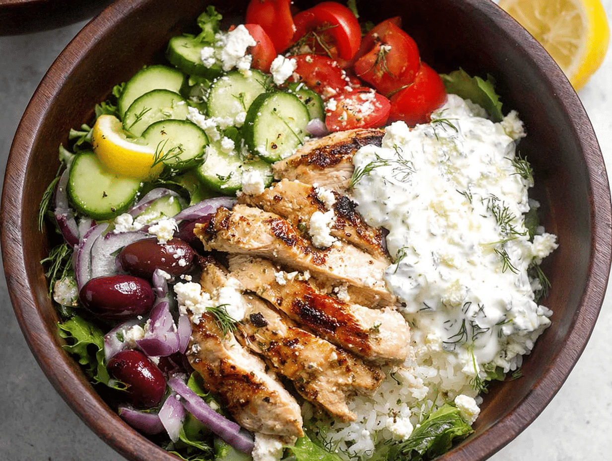 Greek Chicken Bowls
