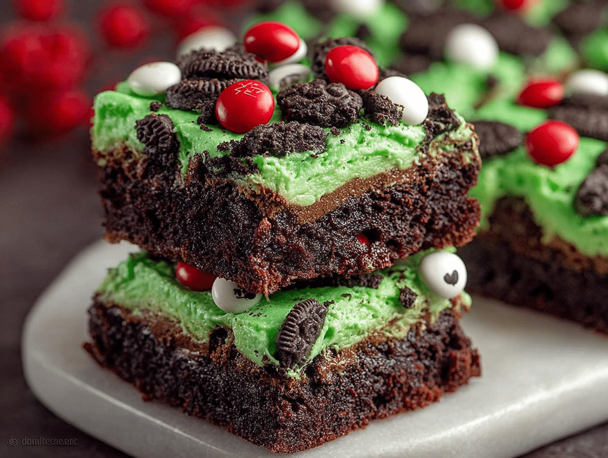 Grinch Brownies