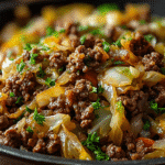 Ground Beef and Cabbage Skillet