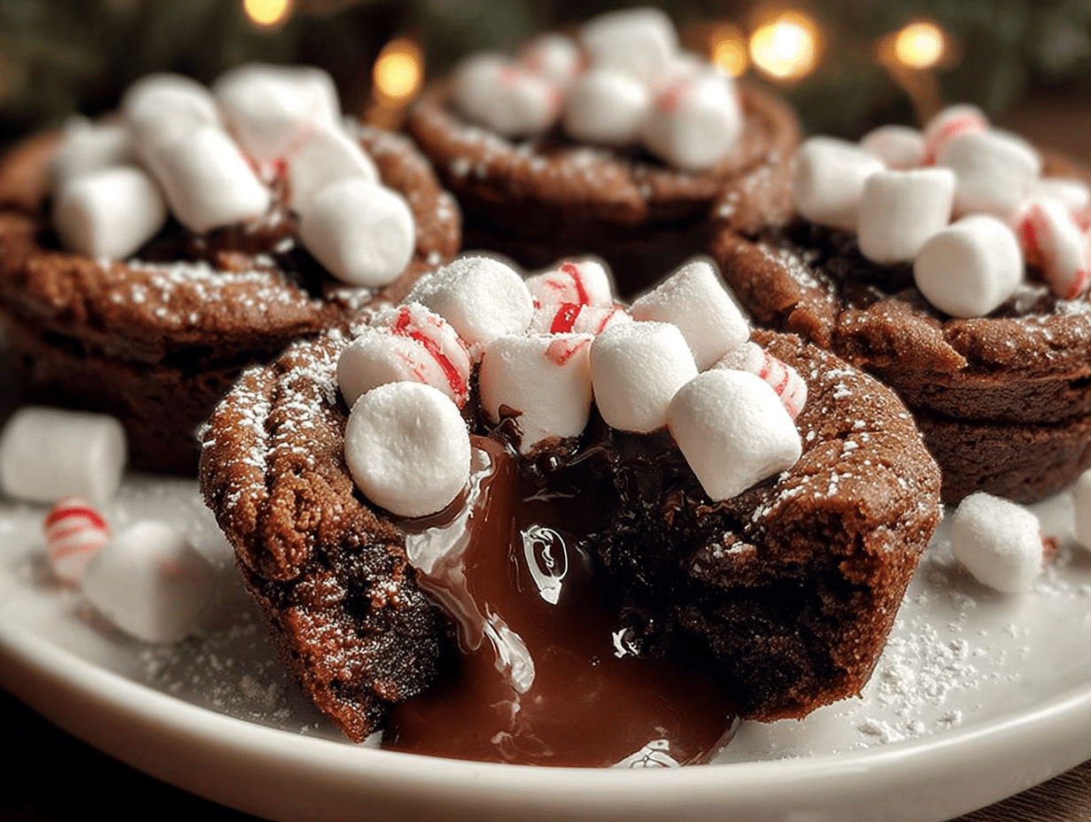 Hot Chocolate Cookie Cups