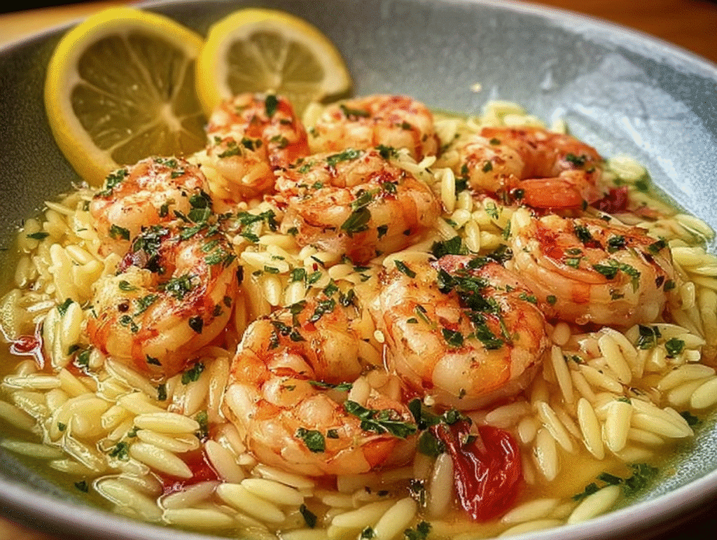 Lemon Shrimp Orzo